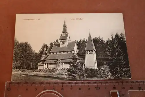 tolle alte Karte - Neue Kirche - Hahnenklee i.H. 1910-20 ?