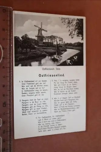 tolle alte Karte - Das Ostfriesenlied 30-50er Jahre ?