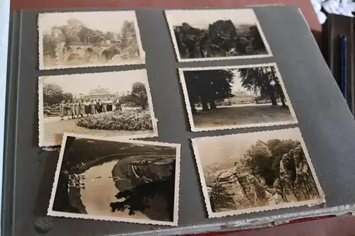 zwei alte Alben mit gesamt 226 Fotos aus Nachlass  40-60er Jahre ca