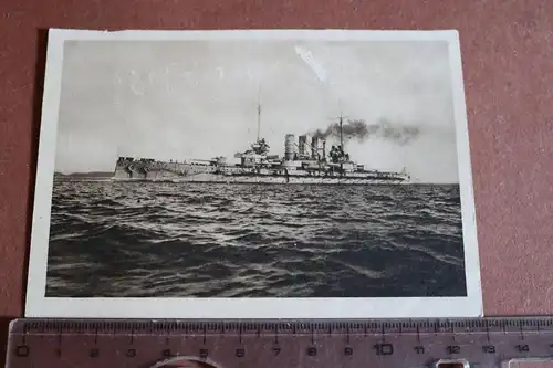 tolle alte Karte - Linienschiff SMS Ostfriesland 30-40er Jahre