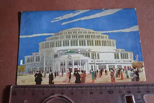 tolle alte Karte - Jahrhunderthalle Breslau 1913
