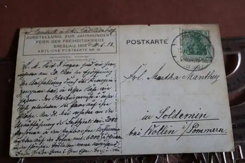 tolle alte Karte - Jahrhunderthalle Breslau 1913 
