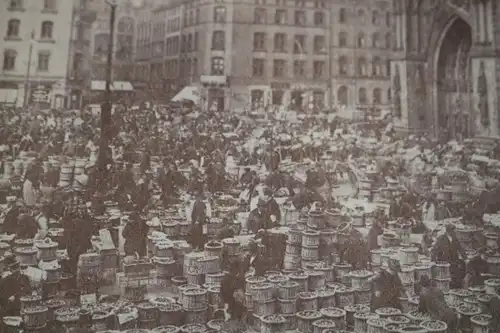 tolle alte Karte - Hamburg  Hopfenmarkt