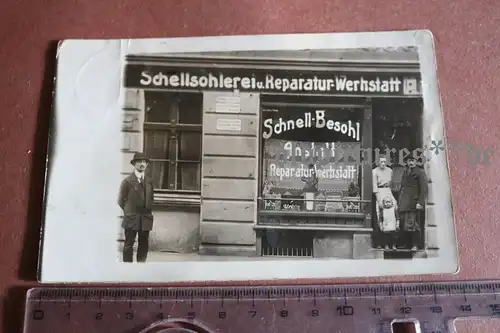 tolles altes Foto - Geschäft Schnell-Besohl Anstalt  1919 - Königsberg