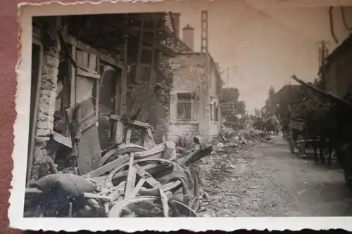 altes Foto - zerstörte Stadt durch Stukaangriff - Veno ?? Venlo ?? 