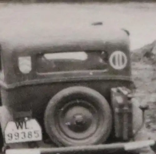 altes Foto - Truppe der Luftwaffe überquert Behelfsbrücke - Ort ??