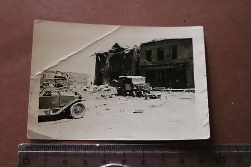 altes Foto - zerstörte Gebäude - Potez Flugzeugwerke ?