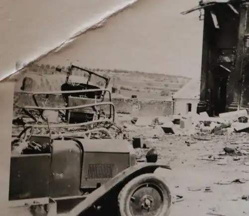 altes Foto - zerstörte Gebäude - Potez Flugzeugwerke ?