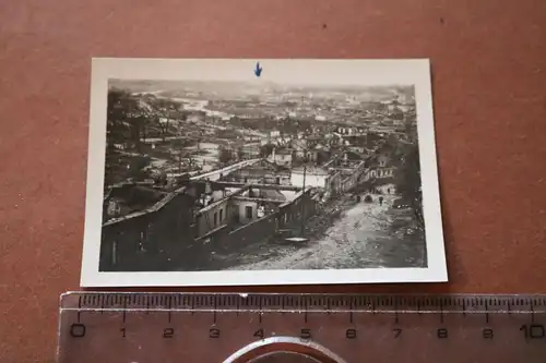 altes Foto zerstörte Stadt Smolensk - Blick von der Kathedrale  auf Dnjepr