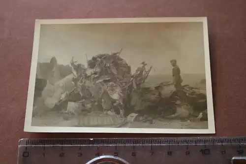  altes Foto abgestürztes Flugzeug Heinkel He 111 August 1940 Frankreich ?