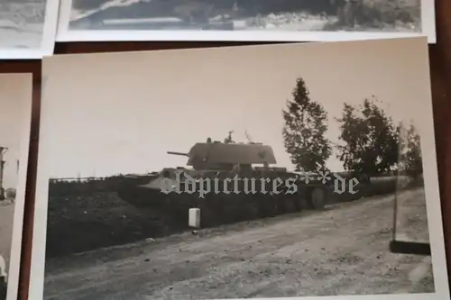 12 alte Fotos - Zerstörung , Panzer, Flugzeuge Gebäude - Raum Smolensk  