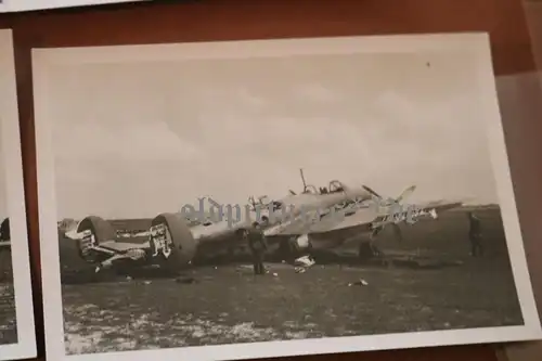 12 alte Fotos - Zerstörung , Panzer, Flugzeuge Gebäude - Raum Smolensk  