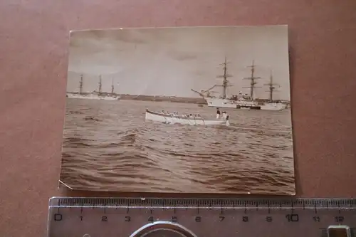 tolles altes Foto - Segelschulschiffe SMS Stosch und SMS Charlotte 1903 ? Kieler