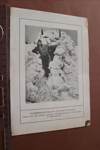 altes Blatt 1929 Arktische Ansicht von Scheveningen - Niederlande 