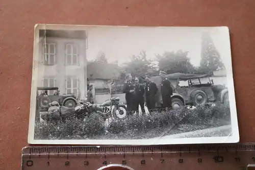 tolles altes Foto - Gruppe Offiziere Panzertruppe - Oberst Elster ?? Rgt.Kdr. 