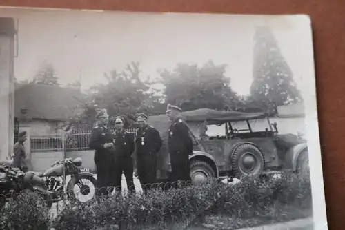 tolles altes Foto - Gruppe Offiziere Panzertruppe - Oberst Elster ?? Rgt.Kdr. 