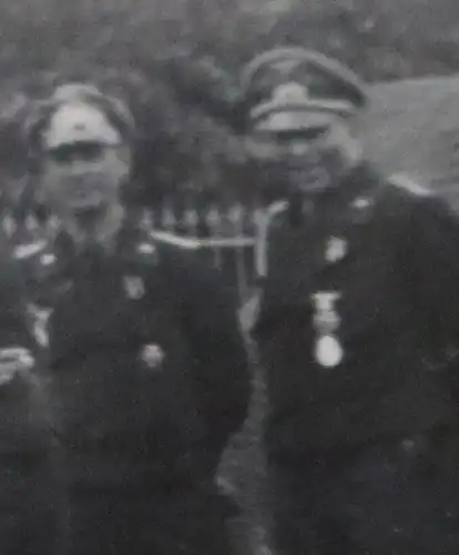 tolles altes Foto - Gruppe Offiziere Panzertruppe - Oberst Elster ?? Rgt.Kdr. 
