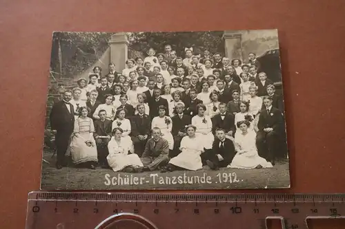 tolles altes Foto  Gruppe Personen - Schüler-Tanzstunde 1912 - Tanzschule