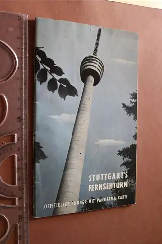 tolles altes Heftchen - Stuttgart´s Fernsehturm - offizieller Führer 1956