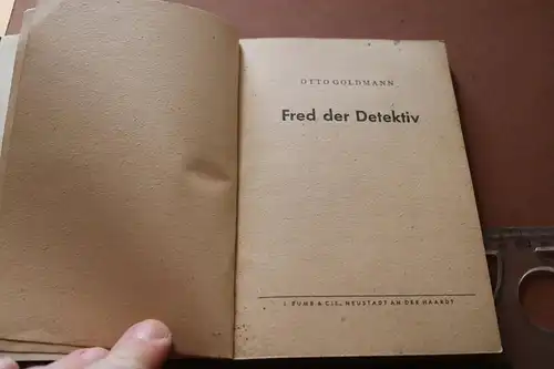 altes Buch - Fred der Detektiv - Die blauen Goldmannbücher - Alter ??