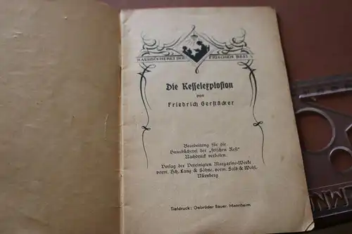 altes Heftchen - Hausbücherei der Resi-Werke - Die Kesselexplosion  20-40er Jah