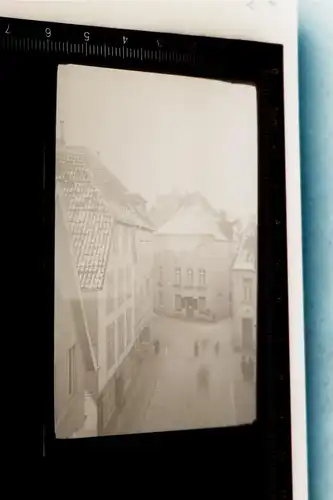 tolles altes Negativ Stadt - Strasse Gebäude - Ort ??? 30-40er Jahre 