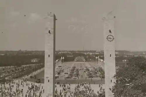 drei tolle alte Negative - Olympiastadion 1936 - Fußball und Parkplatz