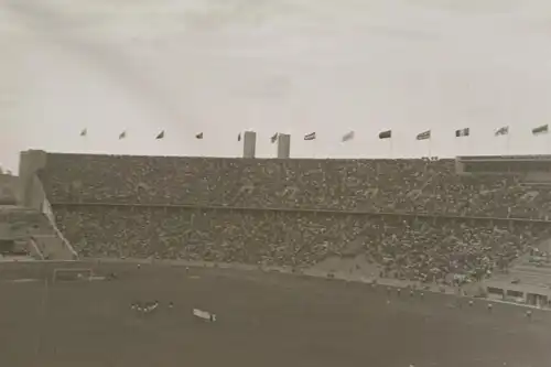 drei tolle alte Negative - Olympiastadion 1936 - Fußball und Parkplatz