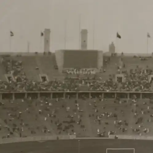 drei tolle alte Negative - Olympiastadion 1936 - Fußball und Parkplatz