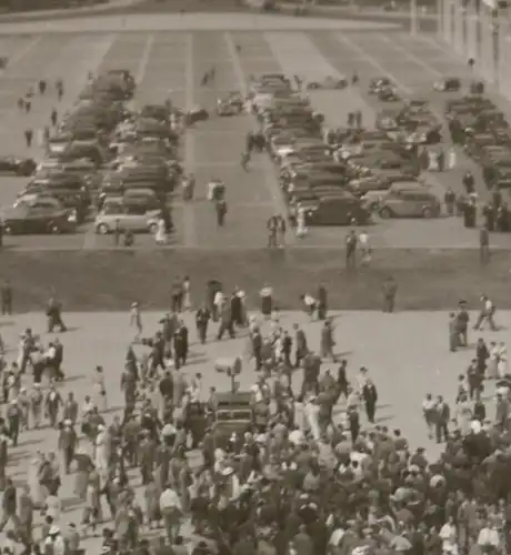 drei tolle alte Negative - Olympiastadion 1936 - Fußball und Parkplatz