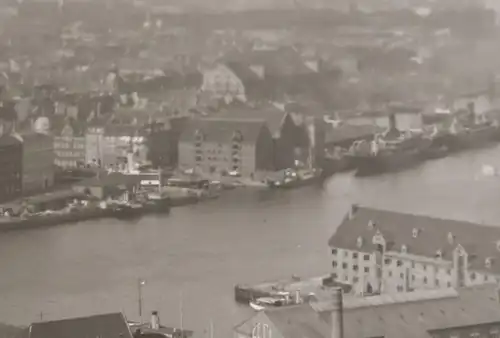 tolles altes Negativ Stadtansicht Hafen Copenhagen - 20-30er Jahre