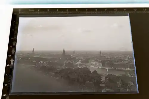 tolles altes Negativ Stadtansicht Hamburg ??? Innenalster  ? 20-30er Jahre 