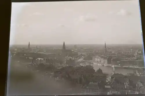 tolles altes Negativ Stadtansicht Hamburg ??? Innenalster  ? 20-30er Jahre