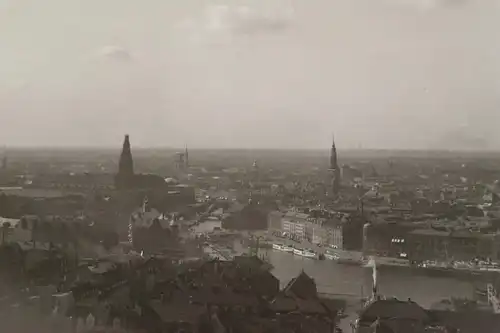 tolles altes Negativ Stadtansicht Hamburg ??? Innenalster  ? 20-30er Jahre 