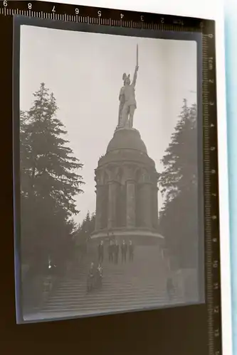 tolles altes Negativ - Hermannsdenkmal  - 20-30er Jahre 