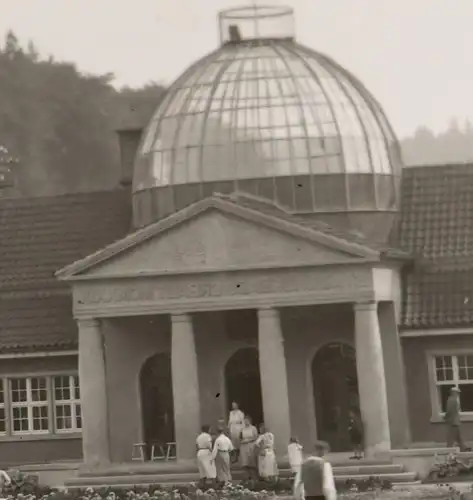 tolles altes Negativ - Kurhaus ? Kurbad ? Bad Grund - Harz mit Glaskuppel 20-30e