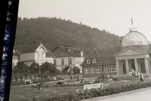 tolles altes Negativ - Kurhaus ? Kurbad ? Bad Grund - Harz mit Glaskuppel 20-30e