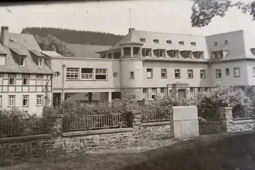 tolles altes Glasnegativ Kraghammer  Reichsbahn ??Schule Nierhof - 20-30er Jahre