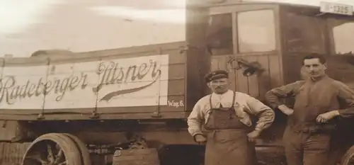 drei tolle Fotos - Bierbrauerei Radeberger Pilsner - 1910-20 - Repros !!!!!