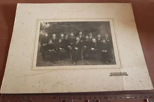 tolles altes Gruppenfoto - Konfirmanden ?  1910-20 - Mühlhausen Thüringen
