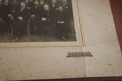 tolles altes Gruppenfoto - Konfirmanden ?  1910-20 - Mühlhausen Thüringen