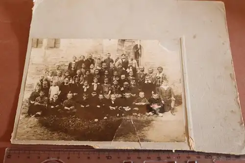 tolles altes Klassenfoto - Schulklasse - 1900-1920 ?? Ort ??