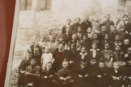 tolles altes Klassenfoto - Schulklasse - 1900-1920 ?? Ort ??