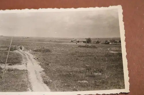 tolles altes Foto - getarnte Flakstellung im weiten Land - Russland ?