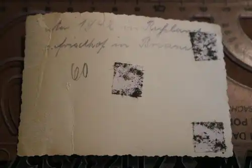  altes Foto -Soldatenfriedhof in Brijansk  Russland - 1942 