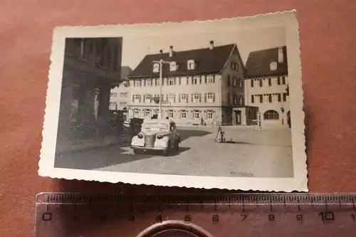 tolles altes Foto - Strassenkreuzung Apotheke - Oldtimer - 30-40er Jahre - Ort ?