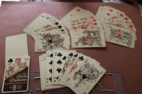 tolles Luxus Skat Karten Münchener Spielkarten Weigel FX Schmid Reprint 