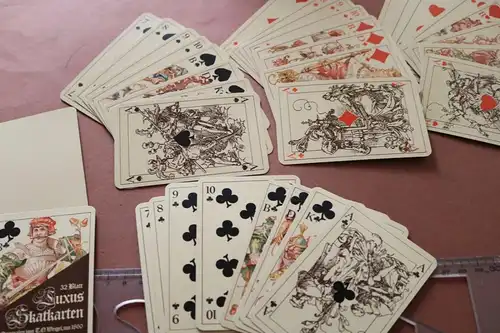 tolles Luxus Skat Karten Münchener Spielkarten Weigel FX Schmid Reprint