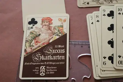 tolles Luxus Skat Karten Münchener Spielkarten Weigel FX Schmid Reprint