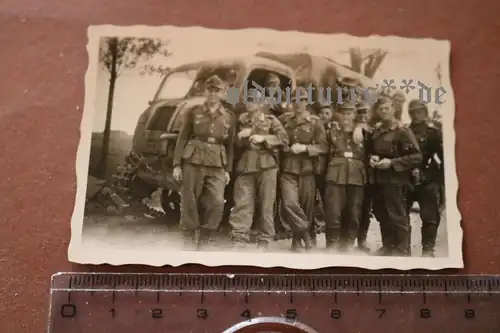 altes Foto  Soldaten PaK-Zug  mit Schlepper   1944 Kessel vom Cherkassy ??? 